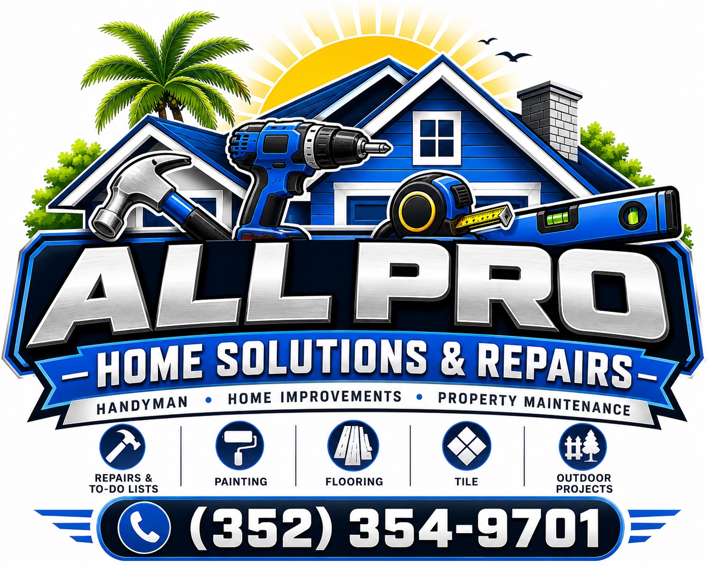 Illustrative handyman work at a Florida home